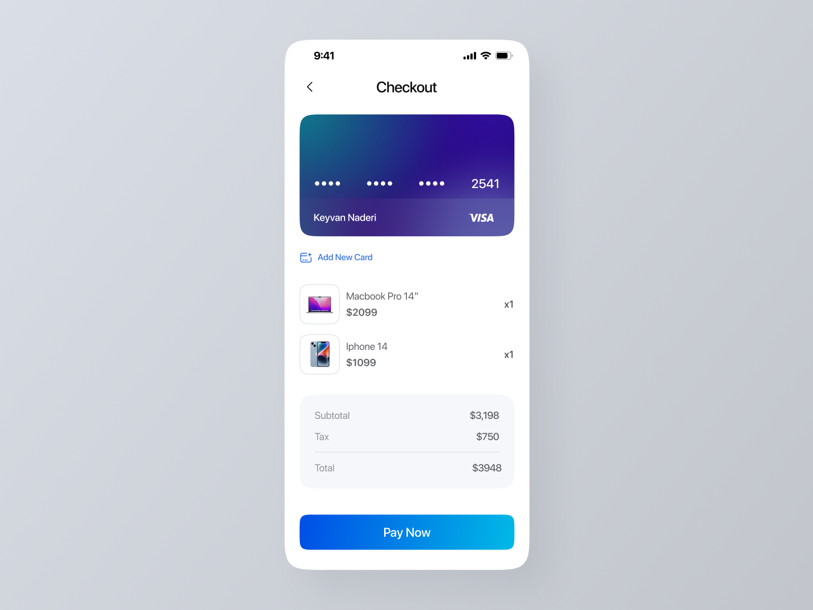 Credit Card Checkout - 100Design 100design app card checkout credit card iphone macbook ui uidesign web webdesign