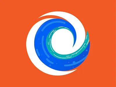Circular Wave design graphic design illustration logo vector
