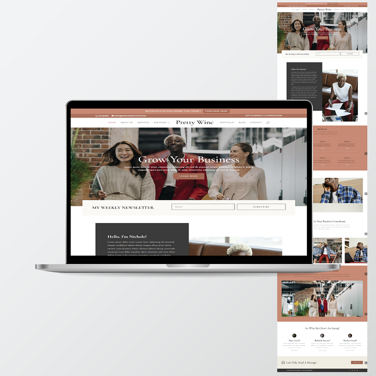 Website - Winc Template (WordPress) by Lakeasha on Dribbble