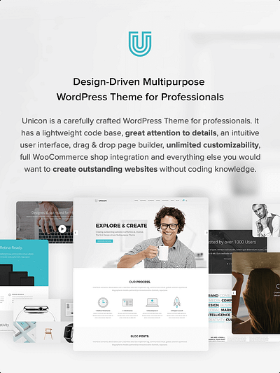 Unicon | Design-Driven Multipurpose Theme wordpress theme