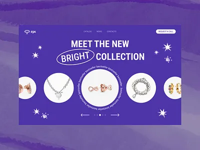 Store of Jewelry design shot ui ux