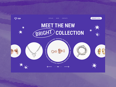 Store of Jewelry design shot ui ux