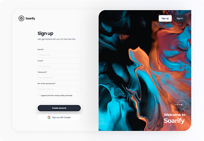 Sign up page creative design figma log in minimal product design sign in sign up page ui ui design user experience user interface ux web design