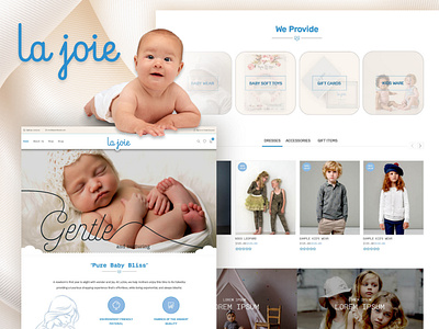 Website Design: Kid store | Shopping | Ecommerce branding design services shoo ui