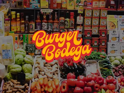 Logotype for Burger Bodega bodega branding hand lettering lettering logo logotype restaurant branding script logo type typography