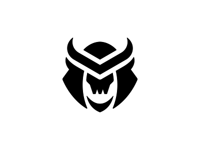 Skull Samurai Logo design elegant iconic illustration logo logo design logodesign minimal minimalist logo modern samurai samurai logo skeleton skull skull head skull logo tattoo