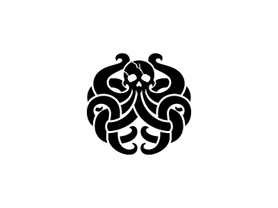 Skull Kraken Logo design elegant horror icon illustration kraken kraken logo kraken skull logo logo design logodesign minimal minimalist logo skull skull kraken skull logo tattoo