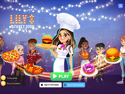 Lily's Street Food Cooking - UI/UX app branding design graphic design illustration logo ui ux vector