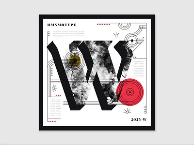 36 Days of Type | W (2023) 36days w 36daysoftype 36daysoftype10 abstract design experimental experiments graphicdesign illustration type typography