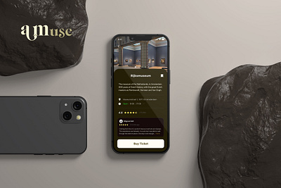 Museum App (Amuse) app branding design graphic design illustration logo typography ui ux