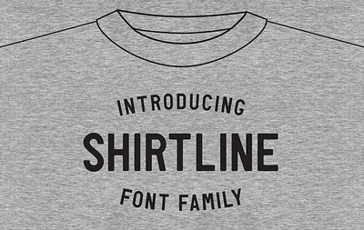 Shirtline Font Family font font design t shirt typography