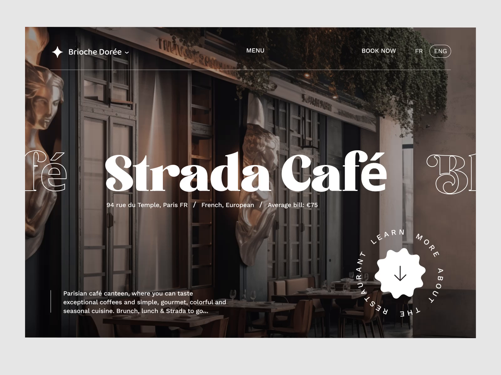 Example of Landing Page / Website Design Concept 