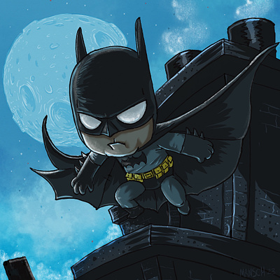 The Batman batman cartoon character design comic dc editorial graphic novel illustration kids