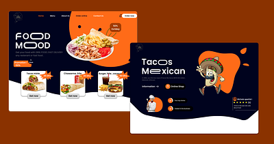 Web site design About Food delivery designer graphic design ui ui ux website design
