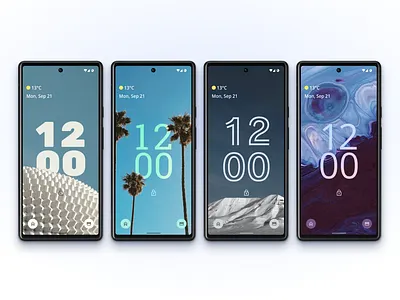 iOS 16 style lockscreen on Android concept android concept