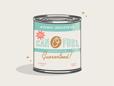 Can O' Fuel aaron draplin adobe adobe illustrator atomictony badge branding design draplin gold grain graphic design hoodfonts hoodzpah illustration illustrator logo photoshop type vector vintage