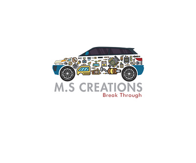 Logo Design of M.S Creations logo