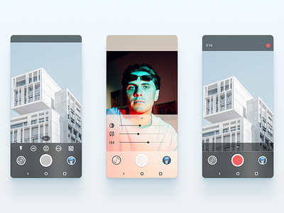 Old Photon android camera app ui unused concept android concept ui