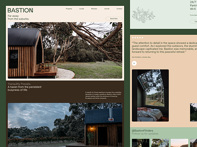 Bastion - Webflow Template coming soon accomodation airbnb cabin camping design hotel luxury rental short stay template travel webflow winery