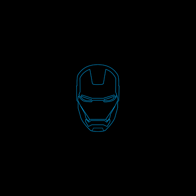 Iron Man Head Path Design design graphic design illustration