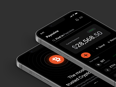 Paycoine Crypto payment Mobile App banking app crypto crypto payment mobile app online banking payment ui uiux