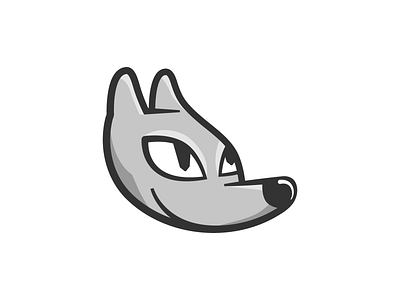 Wolf drawing illustration logo vector wolf