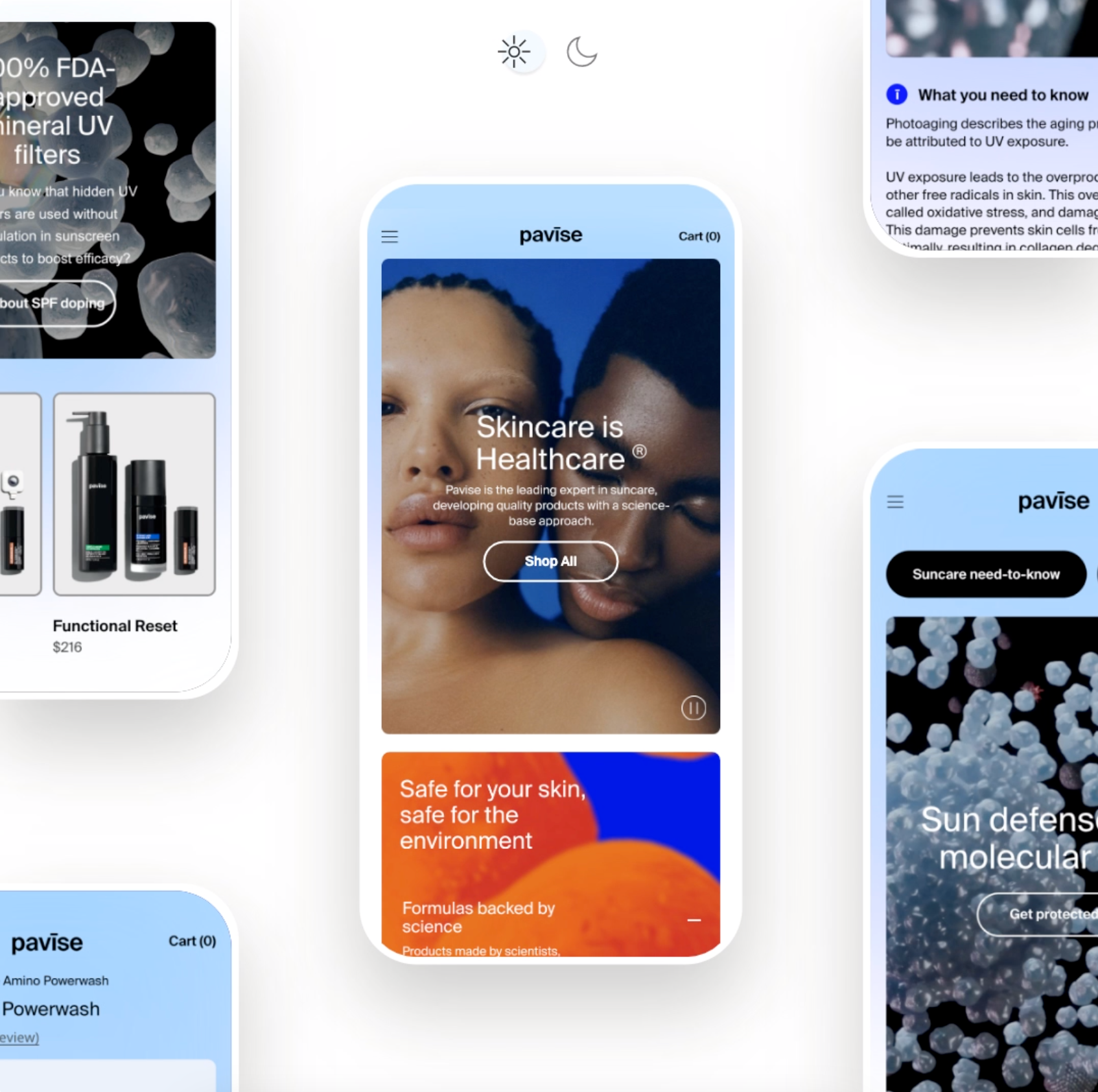 Pavise Dark/Light Mode darkmode design mobile ui ux web website