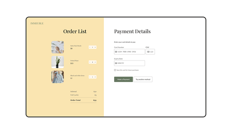 checkout-form-for-a-credit-card-payment-by-menabell-on-dribbble