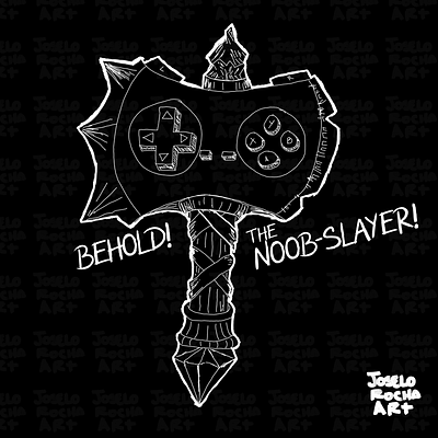 Gamer T-shirt : Behold! the Noob Slayer! gamer boy