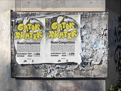 GATOR SKATER AD CAMPAIGN branding graphic design logo