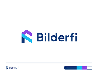 Bilderfi Logo Concept branding builder logo building capital construction data saas document document paperclip home excavation folded paper home house investment letter mark monogram modular real estate realtor storage tech technology warehouse