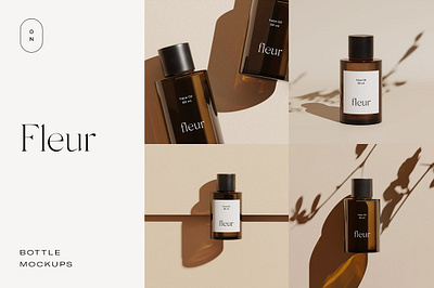 Fleur Cosmetic Bottle Mockups slow living mockup