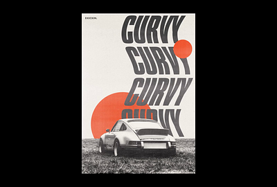 Kickin - Kinetic Typography Poster #274 animation cars design experimental kinetic kinetictype kinetictypography motion orange poster typography vintage