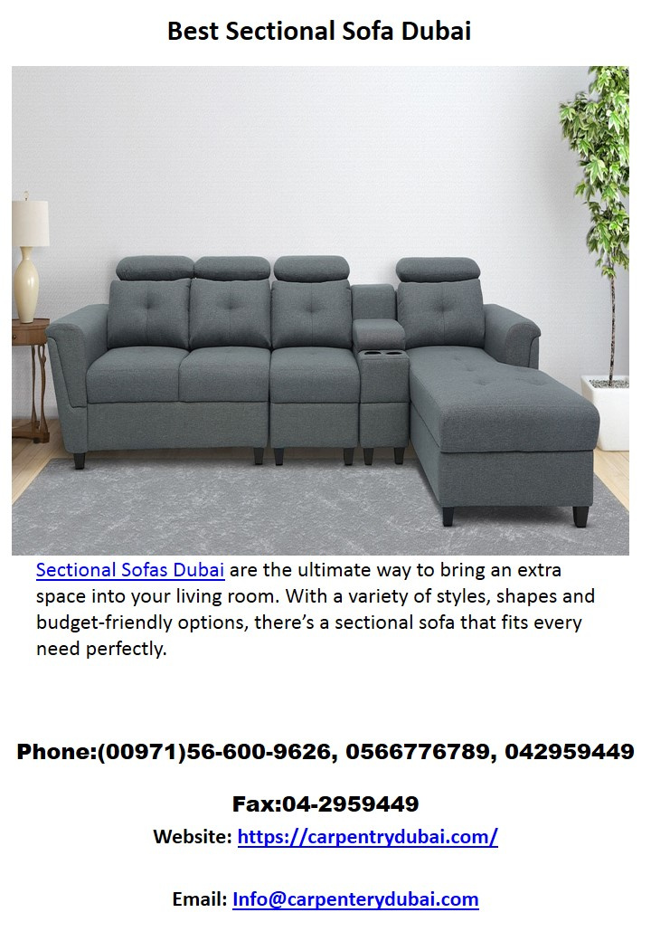 Best Sectional Sofa Dubai by carpentry on Dribbble