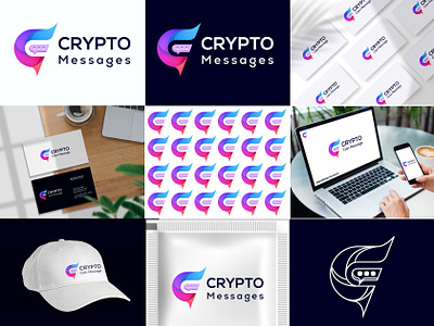 Modern, Minimalist, Letter C, Crypto Messages - Logo design app logo appicon branding coin crativelogo creativelogo crypto gradient graphic design logo logo design logoconcept logoinspire logoroom logos messageslogo minimalistlogo modernlogo professionallogo thirtylogos