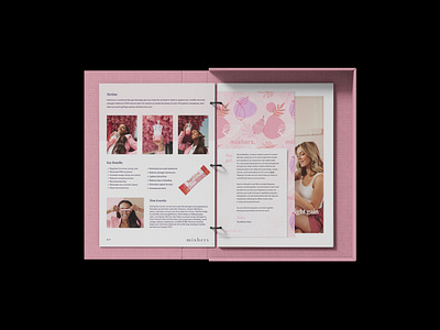 Mixhers brand branding business design packaging pink print product women