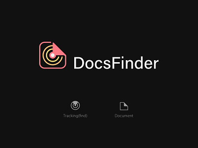 Modern logo design: DocsFinder branding icon identity logo logo inspiration minimalistic logo modern logo tech vector