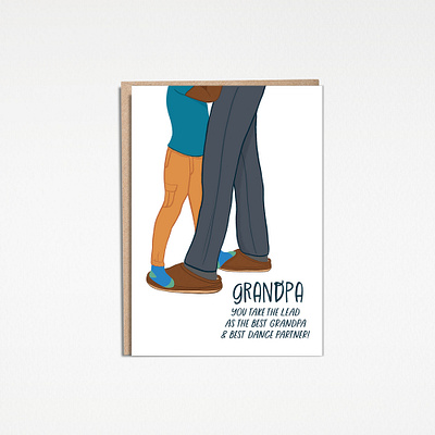 Best Grandpa Greeting Card fathersday grandpa illustration kid procreate