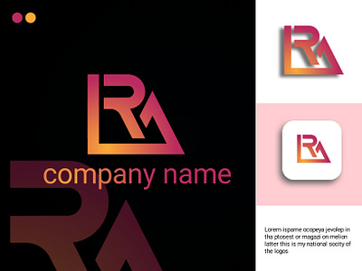 RA Lattermark logo design app logo branding design graphic design illustration lattermark logo logo logo maker logo2023 ralogo vector
