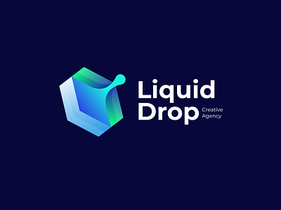 Liquid Drop brand identity | App icon abstract brand identity branding business company custom logo design designer gradient graphic design icon illustration logo marca modern software technology typography vector