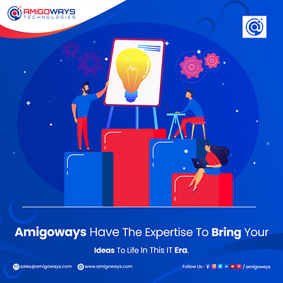 Tired of struggling with off-the-shelf software? 3d amigoways amigowaysappdevelopers amigowaysteam android animation branding design digitalmarketing graphic design illustration logo motion graphics ui
