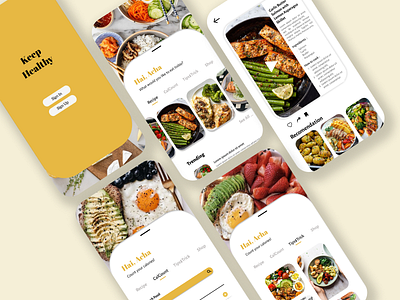 MyRecipe App (dba) app design graphic design illustration ui uiux ux webdesign website