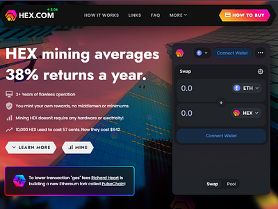 HEX.com 38% APY mining hex.com