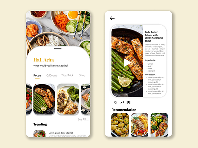 MyRecipe App (dba) app branding design graphic design illustration ui uiux ux web webdesign website