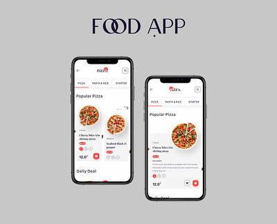 Food App Design branding design graphic design logo ui ux