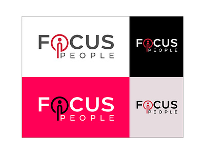 FOCUS PEOPLE ICONIC LOGO DESIGN agency logo brand logo company logo focus people graphic design icon icon logo iconic logo logo logo design modern logo