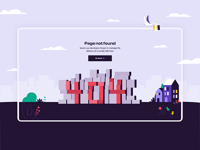 404 page PDQ 404 404 page illustration package page pdq purple ui web design webdesign
