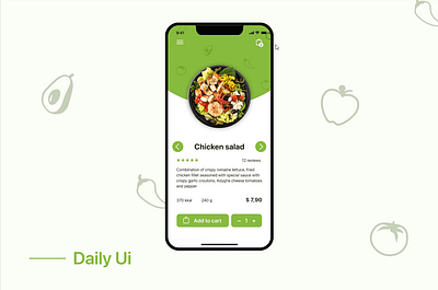 Food Delivery App animation dailyui uxui app design ui ux