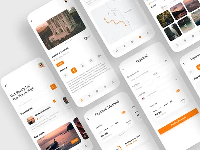 Travel App adventure app app design design design app minimal mobile app mobile app design mobile application tourism travel travel agency travel app traveler traveling trip ui uset interaface ux vacation
