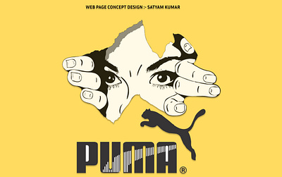 WEB PAGE PUMA UI 3d animation branding design graphic graphic design illustration logo photoshop ui